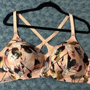 Floral Print Women's Bra